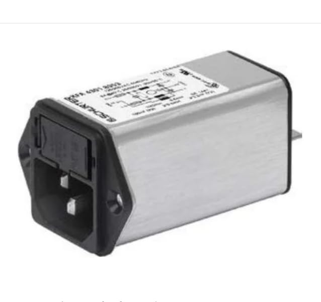 4301.8058, AC Power Entry Modules 2POLE 6A Screw Front Side Medical