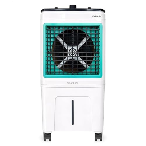 Cadlec ChillMate 50L Desert Air Cooler For Home, High Speed Fan with Powerful Air Throw, Inverter Compatible, Anti-Bacteria Honeycomb Pad with Ice Chamber, 3 Year Warranty | White
