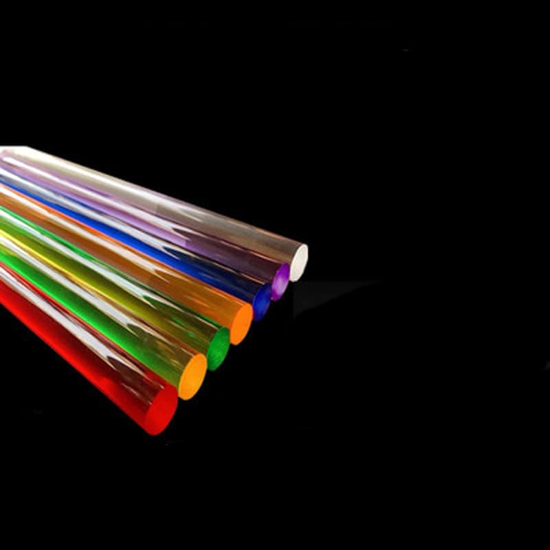 250mm Length 4mm DIA acrylic stick solid rod round bar plexiglas colorful - (Color: blue)