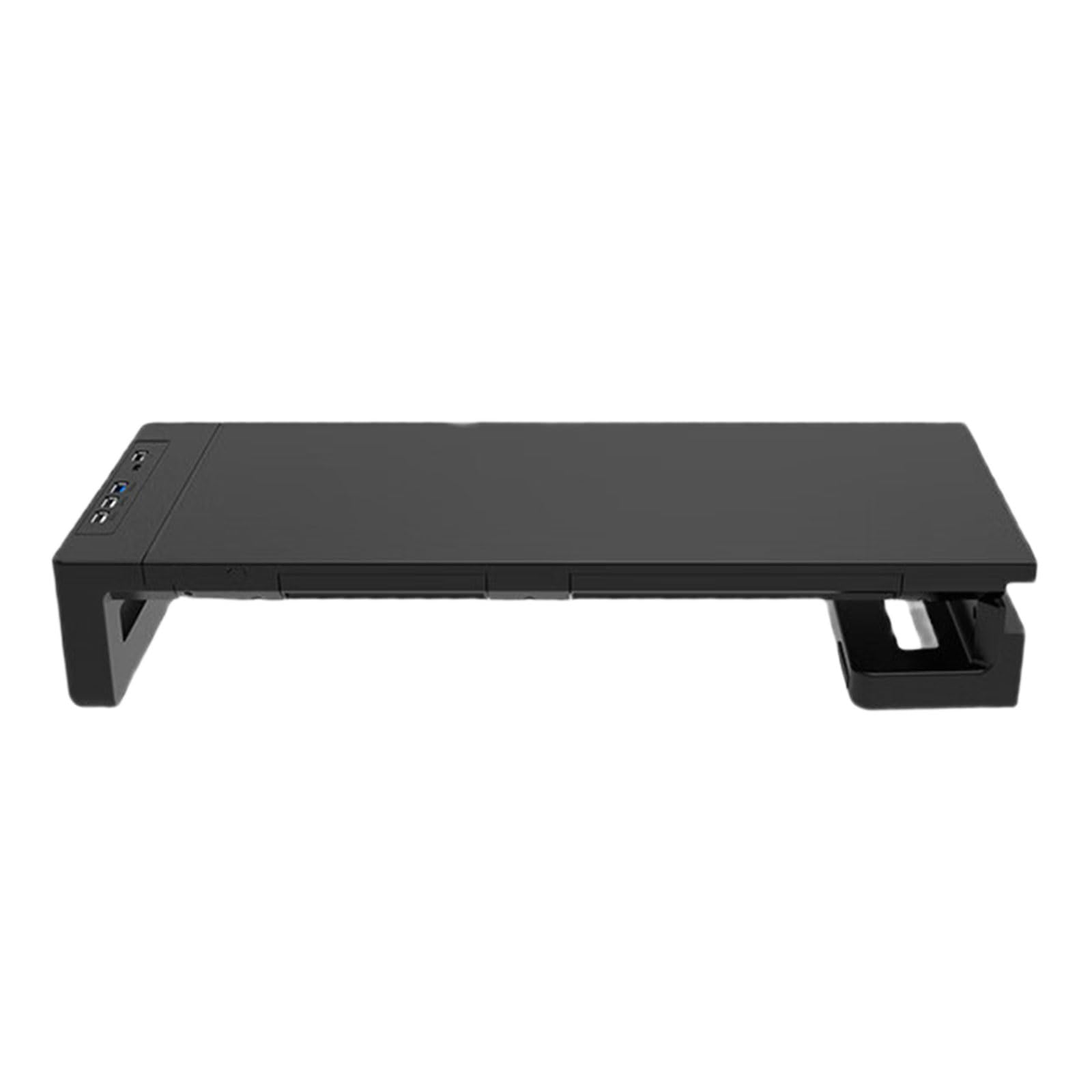 Geavonyg RGBs Illuminations Monitor Stand Offering 5 Lighting Mode USB Charging Hubs and Storage Drawer for Atmospheres RGBs Monitor Stand