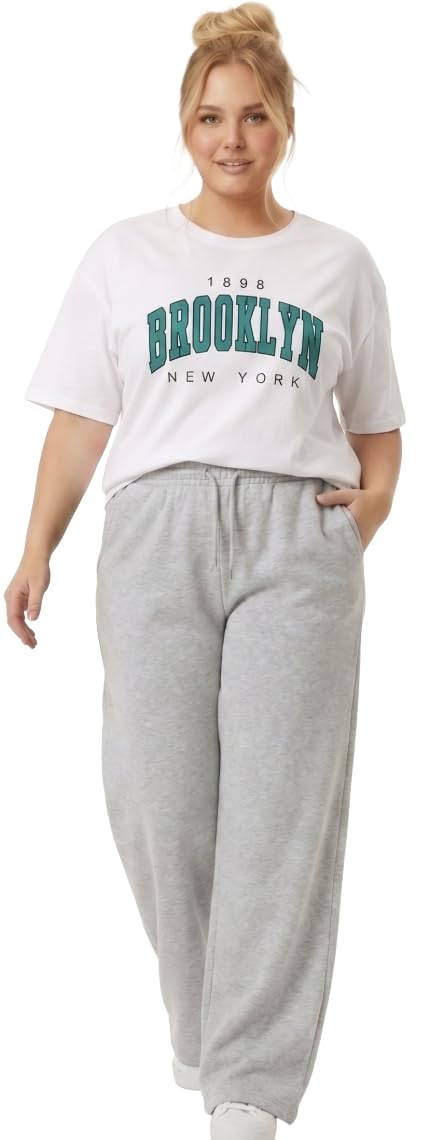 Women Oversized T-Shirt and Lower Set TrackSuit for Women | Oversize Baggy Loose Fit T-Shirt with Joggers Track Pants |Printed Oversize Top with Lower Combo Set-image-39