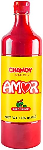 Amor Chamoy Sauce | Bittersweet flavor | 2,500 Scoville level Enjoy it with fruits, veggies, snacks, and drinks | Kosher | 33 fl oz bottle (Pack of 1)