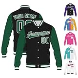ABIsedrin Custom Varsity Baseball Jacket for Men Women Personalized Letterman Jackets Design your own Sports Bomber Jacket