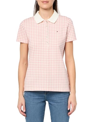 Tommy Hilfiger Womens Striped Collar Polo Shirt
