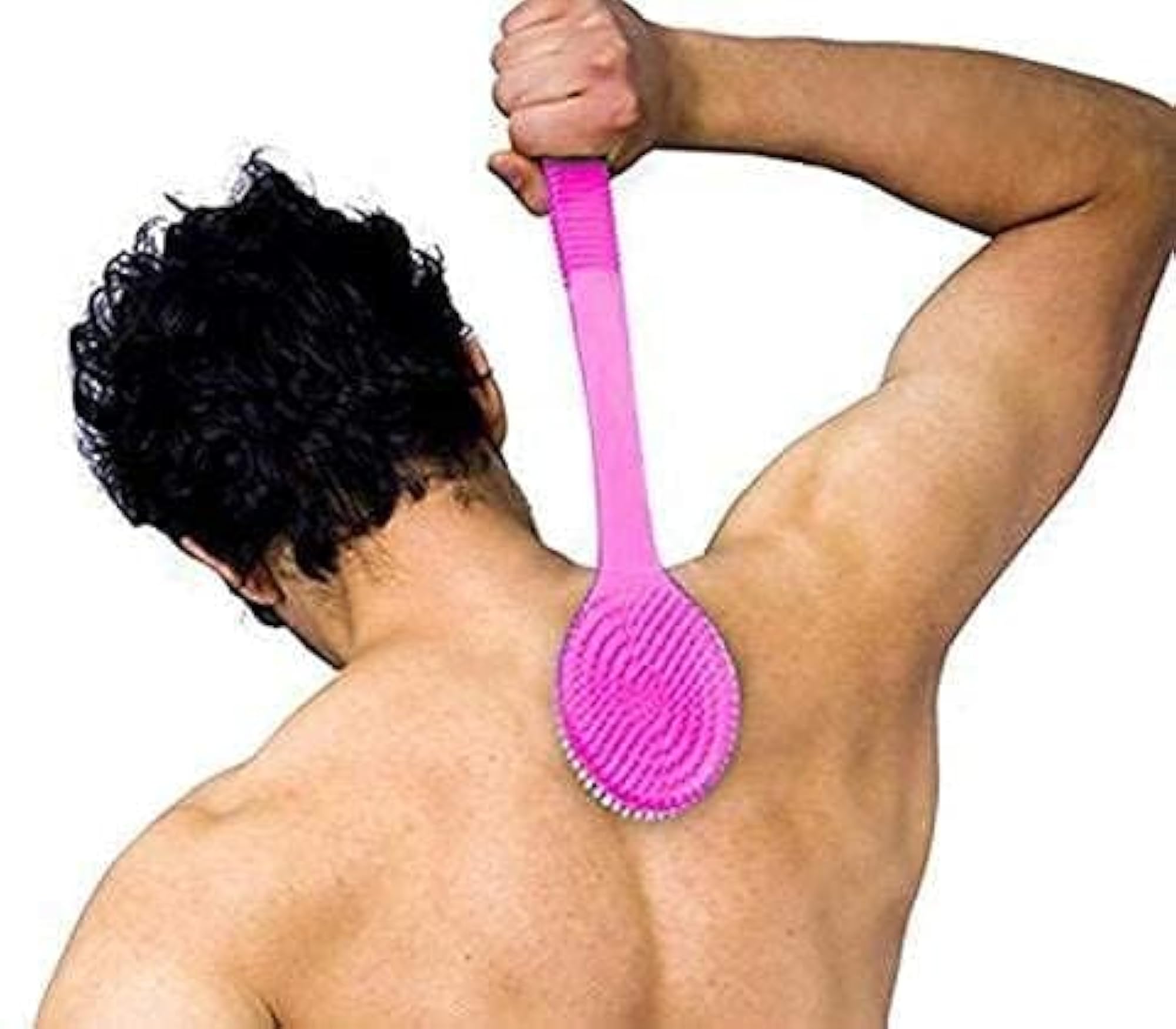 Bath Body Brush Loofah with Long Handle, Pack of 1