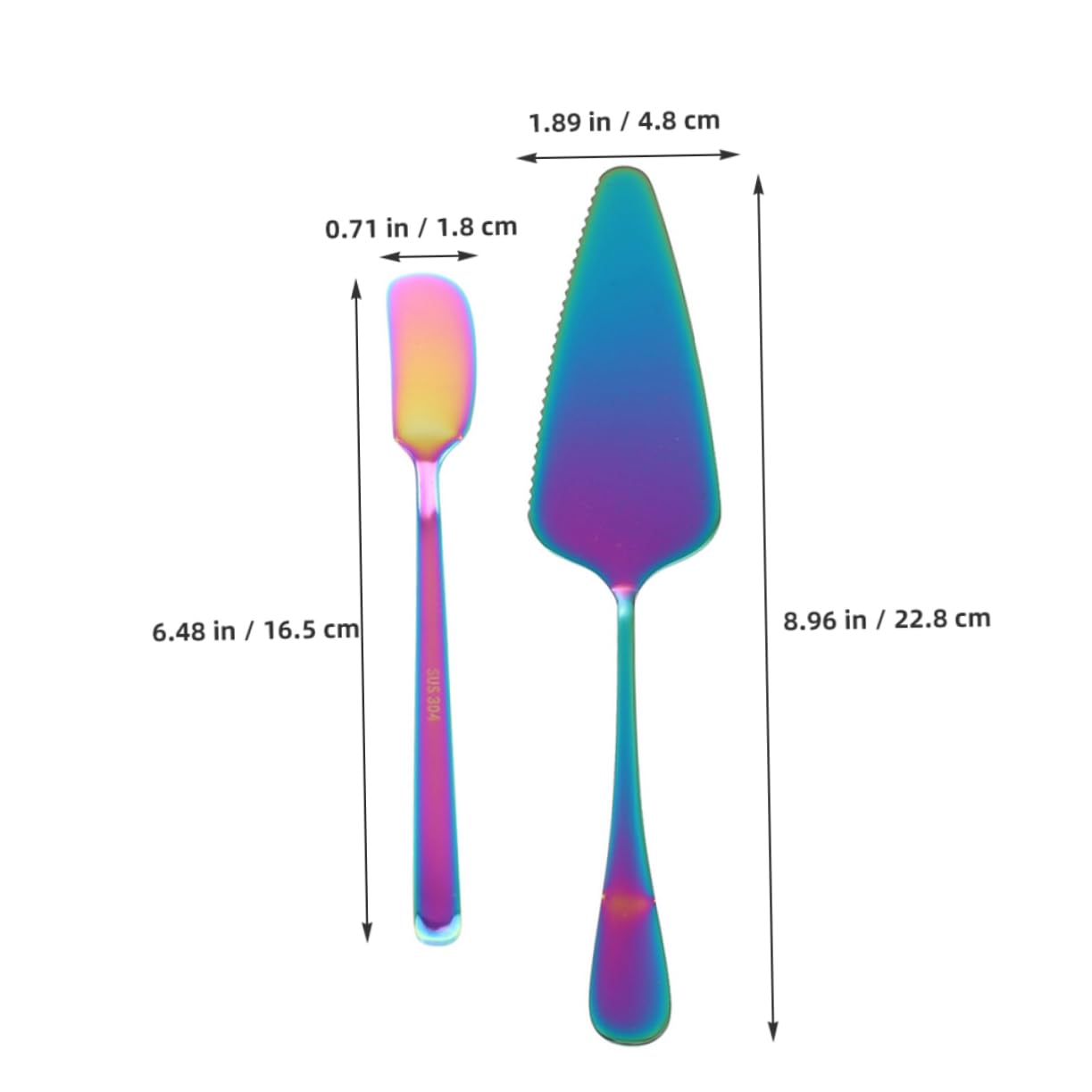 SOLUSTRE 2pcs Cake Spatula Pizza Fall Wedding Decor Cake Holder Cakes Covers Gold Serving Utensils Kitchen Tools Cake Leveler Color Changing Spoons for Ice Cream Stainless Steel