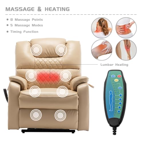 Sillón eléctrico reclinable para adulto con masaje miniatura 3