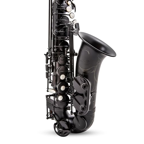 Image of BetterSax Session Alto Saxophone Matte Black Finish - Hand-Crafted Professional Saxophone - Enhanced Tone, Projection & Ergonomics - Includes Professional Hand-Finished Mouthpiece | Hand-Crafted Professional Saxophone, Enhanced Tone, Projection & Ergonomics, Includes Professional Hand-Finished Mouthpiece