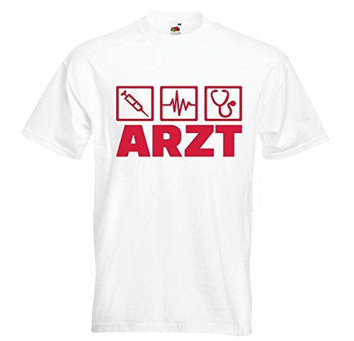 Photo de T-shirt médecin - docteur - médecin - hôpital - KLINIK en blanc, Blanc., XXL