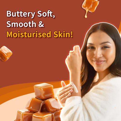 Image of Plum BodyLovin' Vanilla Caramello Body Butter | Shea Butter & Brazil Nut Oil for Deep Moisturization | Non-Greasy & Lightweight | Buttery Soft, Smooth & Moisturised Skin | For Dry To Very Dry Skin | Vanilla & Salted Caramel | 180gm
