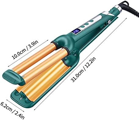 Miniatura 2 de 3 barriles rizador de pelo triple, rizador de cerámica, control de temperatura LCD, rizador de pelo, rizador de pelo, rodillo de huevo para cabello