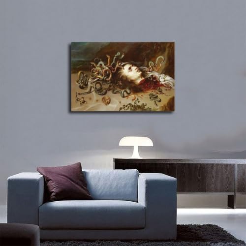 Tableau Méduse de Rubens impression sur toile baroque 30x45 cm