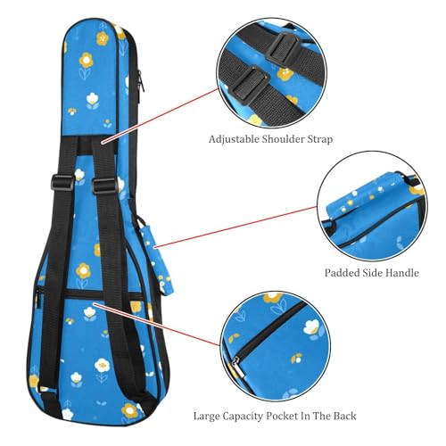 JRHEJTHH Housse durable pour ukulélé étanche avec épaules réglables pour ukulélé de 53,3 cm, 58,4 cm, 61 cm d’épaisseur, motif oriental traditionnel – Bleu, Multicolore., 25.9x9x3.1in/66x23x8cm, - Les Beatles, Paul McCartney, John Lennon, RIngo Starr, George Harrison JRHEJTHH Housse durable pour ukulélé étanche avec épaules réglables pour ukulélé de 53,3 cm, 58,4 cm, 61 cm d'épaisseur, motif oriental traditionnel – Bleu, Multicolore., 25.9x9x3.1in/66x23x8cm, – Image 4