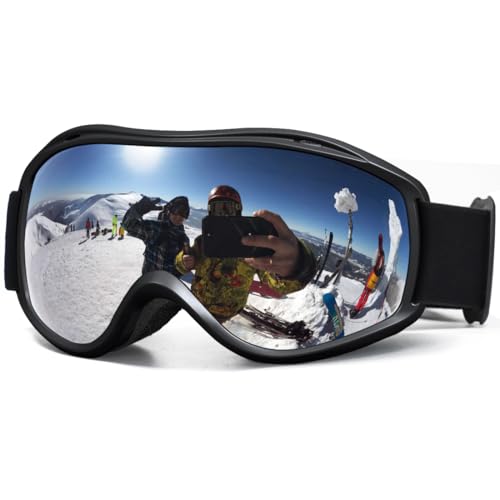 FMY Ski Snowboard OTG Goggles,Anti Fog UV400 Protection Skiing Snowmobile...