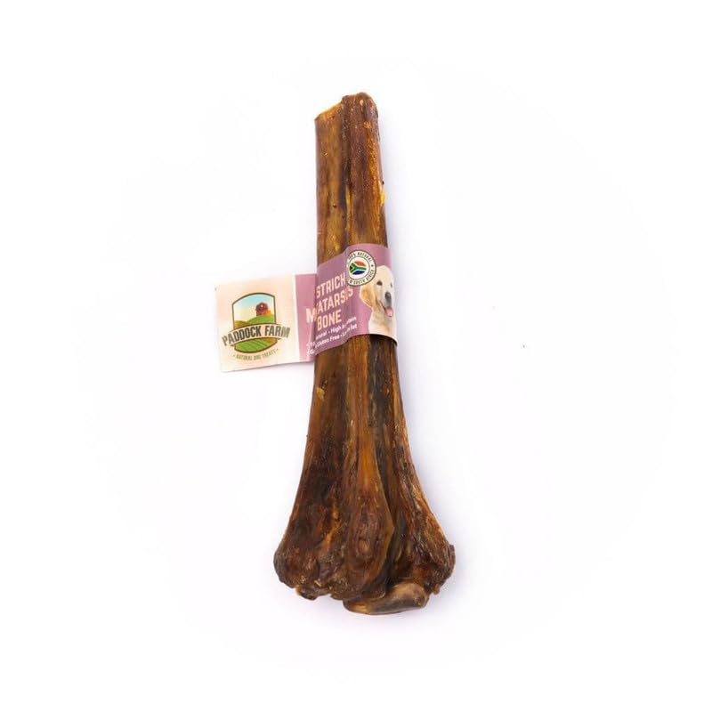 Superpet Ostrich Metatarsus Bones for Dogs, Novel Protein Long-Lasting 3pk