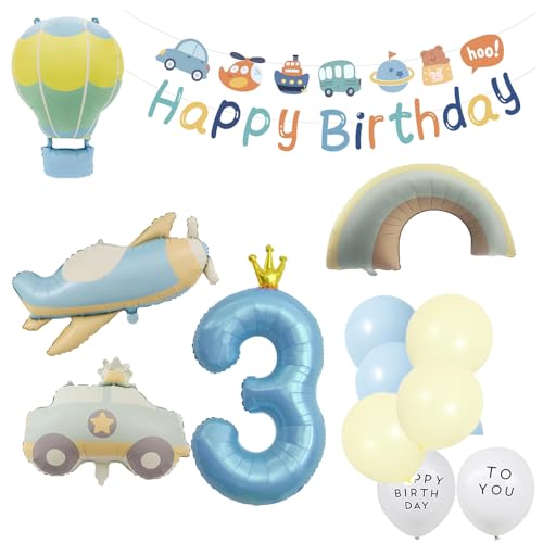 誕生日 車 風船 誕生日 バルーン 飾り 3歳