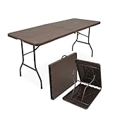 Floordirekt- Kunststoff Bierzeltgarnitur Klappbar mit Tragegriffe, Biertischgarnitur, Festzeltgarnitur, Bierbank (Miyako) 183x75x74cm