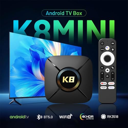Image of Android 14.0 TV Box RK3518 Quad Core 4K 2GB RAM 32GB ROM Dual WiFi6 BT5.0 | ARM Cortex-A53 CPU, 2.4G /5GHz Dual Band WiFi6, USB 3.0, 4K UHD Decoding, Bluetooth 5.0, Smart Android Streaming Media Player