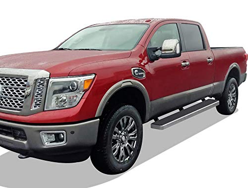 Estribos laterales para Nissan Titan de acero inox. miniatura 6