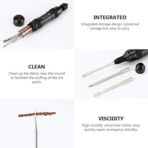BESPORTBLE 1 conjunto de reparo de pneu sem câmara de ar para ciclismo com garfo de vedação de pneu