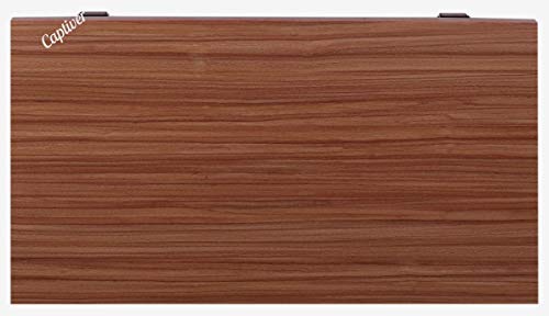 Image of Captiver Mediumelara Engineered Wood Wall Mount Foldable Study Side Table (80X53 CM Walnut) Stand Computer Office Living Room Decoration Kichen Items Organizer
