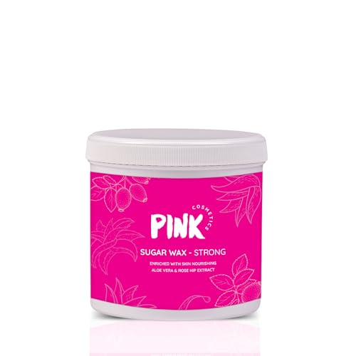 Pink Cosmetics Zuckerpaste Strong Waxing Haarentfernung 500g – Sugar Paste Sugaring Enthaarung für den gesamten Körper Studio Qualität