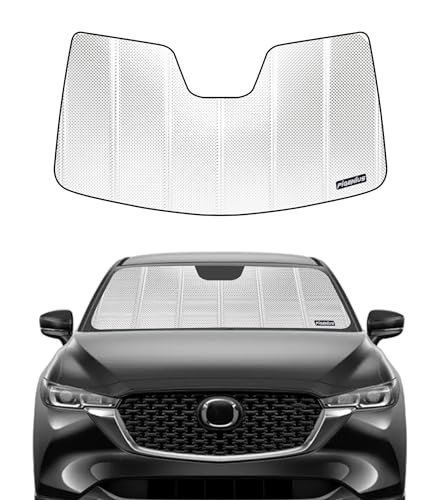 Pigenius Windshield Sun Shade for Mazda CX5 2017-2025 with Rearview Mirror Mounted Camera...