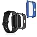 kwmobile 2X Carcasa Compatible con Huami Amazfit Bip/Bip Lite - Funda para Fitness Tracker en Azul/Negro/Transparente