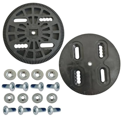 Lawsen 97.5mm/83mm Snowboard Binding Mounting Plate Disc 4 Hole Pattern 4 x 4 Spare Parts Strap-in Technine with Screw Fixing Set