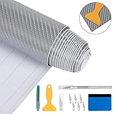 ღHervorragende Leistung: 6D-Carbon-Film hat eine außergewöhnliche visuelle Wahrnehmung, ermöglicht es, verschiedene Linien in verschiedenen Winkeln zu sehen, machte das Objekt voller Dreidimensionalität. Halten Sie das Auto wie neu und sorgen Sie für einen guten Glanzeffekt mit einem Texturton, der unter dem Licht blinkt.