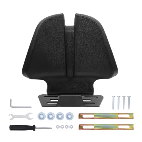 Image of Mokuo C-Shape Motorcycle Backrest - Universal Easy-Mount Base, Comfortable Body-Hugging Support with PU Foam, Fits ATV Scooter Cruiser Moped & Bike Luxury Double Humpta type