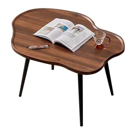 Genérico Mesa de Centro Moderna, Mesa Auxiliar de Mediados de Siglo, Mesa Auxiliar de sofá, Mesa Baja con Soporte de Hierro pequeño para Colocar en el Suelo, Mesa Central Minimalista para s