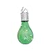 Produktbild FeiliandaJJ Solar Glühbirne LED Licht Outdoor Wasserdicht Drehbare Hängende LED Birne Glühlampe für Garten Camping Hochzeit Party Halloween Xmas Innen/Außen Haus Deko (Grün)