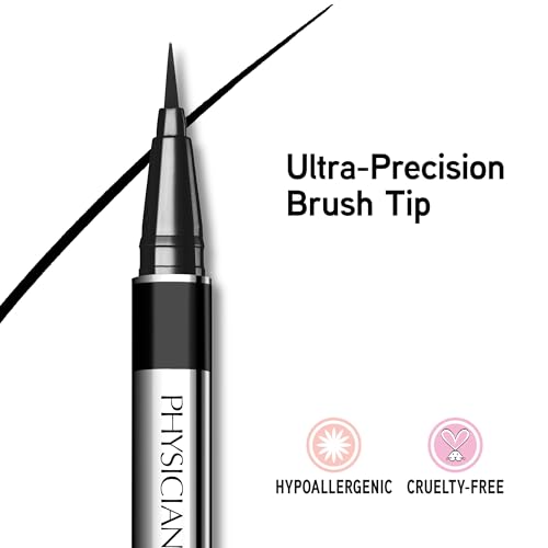 Physicians Formula - Eye Booster Lash-Boosting Serum + Eyeliner - Serum + płynny eyeliner dla większej rozdzielczości - Długotrwałe, wodoodporne, nie plamiące - Ultra Black