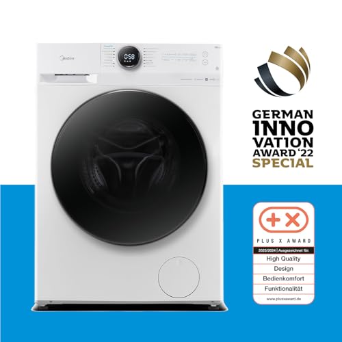 Midea MF200W80WB-14AS Waschmaschine / 8KG / nur 48 cm tief/Energieeffizienzklasse A/Steam Care/Nachlegefunktion / 1400 U/min/Turbo Wash/APP-Steuerung, AquaStop – Bild 3