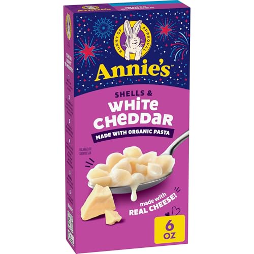 Annie's Shells and White Cheddar, Made with Organic Pasta and Real Cheese, 6 oz