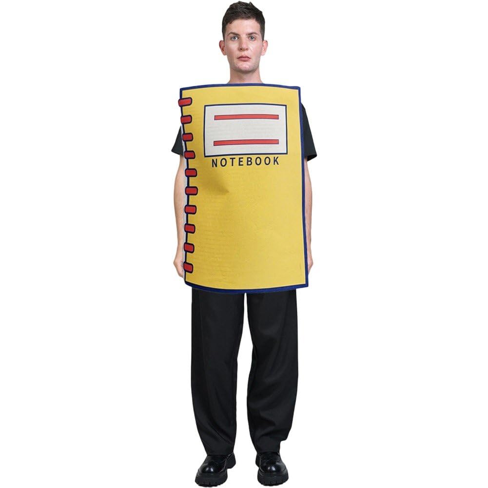 Costume de carnet rigolo adulte pour animation scolaire et Halloween