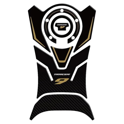 TAHDP Adhesivo Lateral para Depósito De Combustible De Motocicleta para Yamaha Tracer 9, Tracer 9 GT Y Calcomanía para Depósito De Aceite (2021-2023) Adhesivo para depósito(Oro)