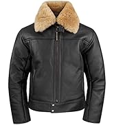 Noble House Stuka Mocca Herren Fliegerjacke Lederjacke Schaffell