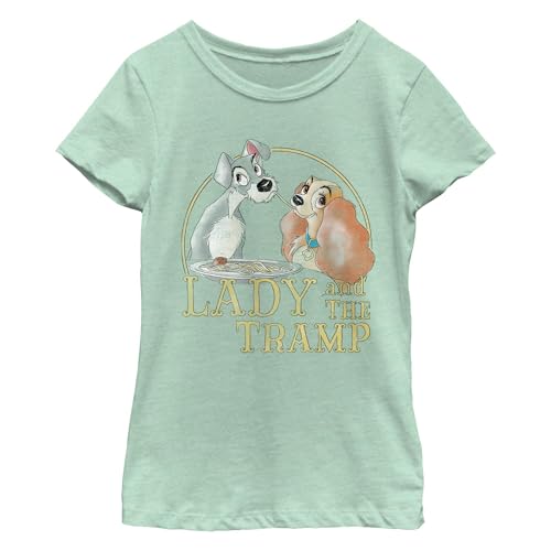 Disney Girl's Lady Tramp Spaghetti T-Shirt
