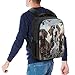 German Shorthaired Pointer Dogs Wildlife Funny 16 Inch Backpack for Men Women Casual Daypack with 2 Compartment for Travel Work
