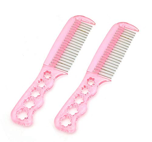 7Buy Portable Anti-static Hair Combs wigs Care Steel Tooth Comb for Special Hair Hairpiece