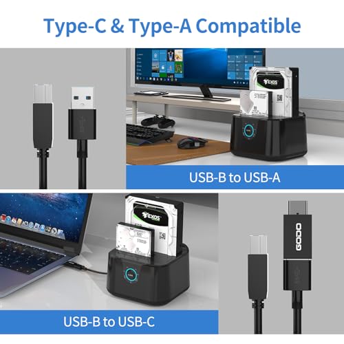 Estación de Acoplamiento Externa USB 3.0 a SATA III Dual Bay miniatura 6