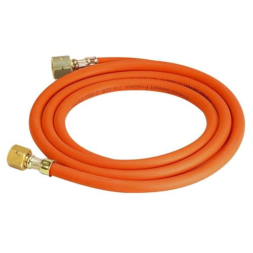 Hamilton Gas Products LPG Gas Blow Torch Hose Assembly-10m of Hose with 3/8 Left Hand BSP Fittings | Compatible with Blow Torches & LPG Applications | for Roofing, Weed Burning, Snow or Ice Melting