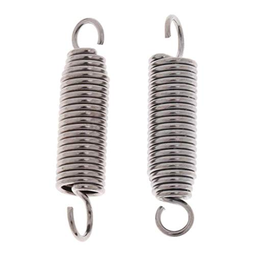 Resortes para pedal de bombo de acero inoxidable 2 piezas miniatura 1