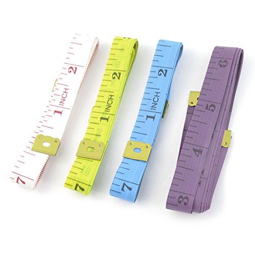 Aexit Tailor Flexible Tools & Home Improvement Cloth Ruler Measure Tape Assorted Color 150cm/60