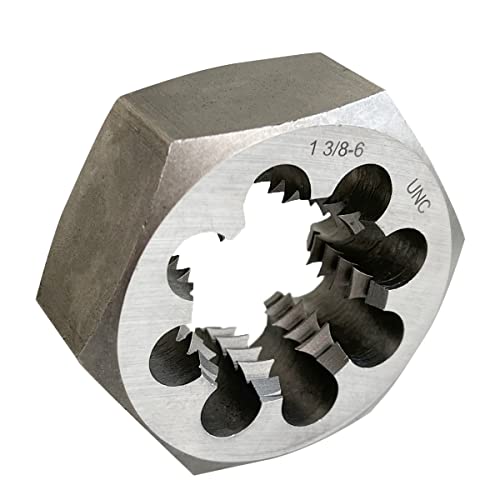 Filière hexagonale 1-3/8"-6 UNC pour réparer un filetage extérieur abîmé