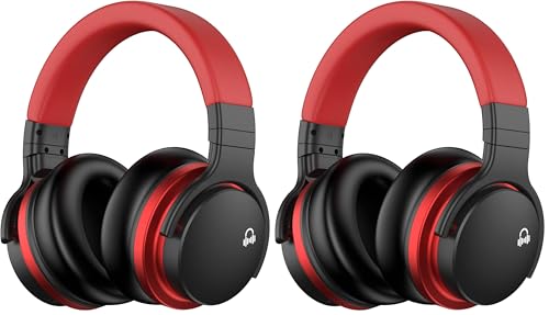 Image of Million Sold Classic E7 Active Noise Cancelling Headphones with Upgraded HD Sound, Wireless Bluetooth Over The Ear Unequaled Comfort, Vivid Deep Bass, for Home Office Travel Birthday Gift,(Pack of 2)