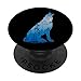 Lone Wolf Survives Mountain Art Uomini Donne Ragazza Ragazzo Teen Regalo PopSockets PopGrip Intercambiabile