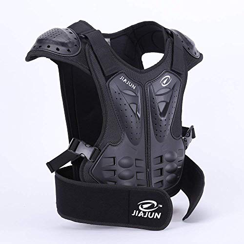 MOTOWOLF Kids Dirt Bike Body Chest Spine Protector Armor Vest Protective Gear for Dirtbike Bike Motocross Skiing Snowboarding (M)